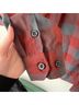 DIXXON 100% Polyester Plaid Red Gray Long Sleeve T-Shirt Size M - photo 6