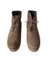 lisa b. 100% Suede Gray Tan Ankle Boots Size EU 41 - photo 1