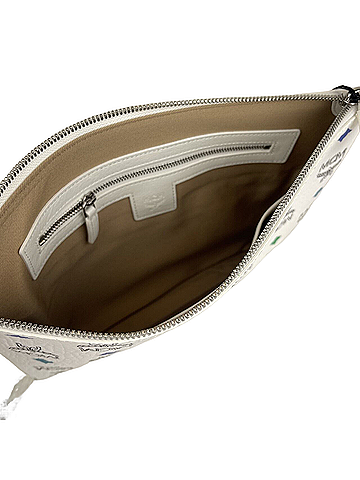 MCM White Rainbow Visetos Coated Canvas Crossbody Bag (view 2)