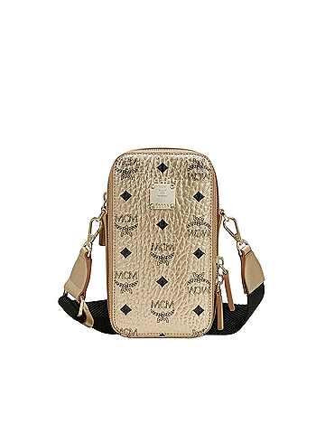 MCM Visetos Berlin Gold  Crossbody Camera Bag (view 1)