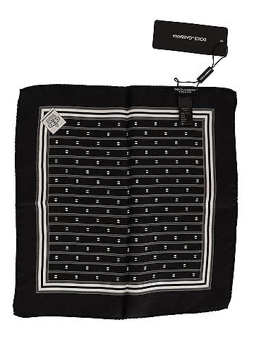 Dolce & Gabbana Basic Elegant Silk Pocket Square Men's Handkerchief (view 2)