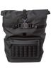 MCM 100% Canvas Solid Black Black Canvas Nylon Medium Roll Top Backpack One size - photo 1