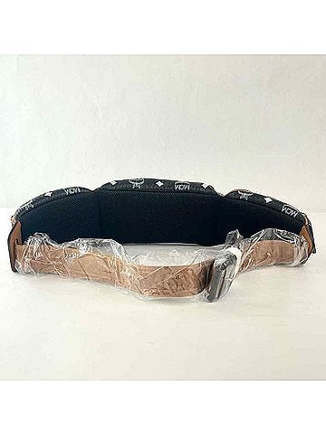 MCM Black Visetos Canvas Large Sling Belt Bag (view 2)
