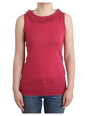 John Galliano Pink wool knit Women's top (view 1)