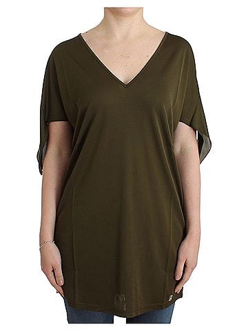 John Galliano Green shortsleeved blouse Women's top (view 1)
