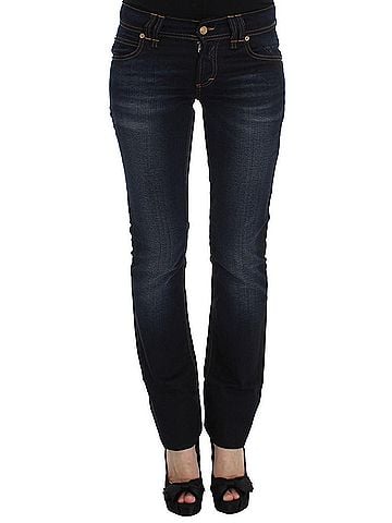 John Galliano Blue Wash Cotton Slim Fit Women's Jeans (view 1)