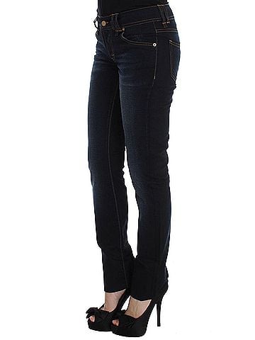 John Galliano Blue Wash Cotton Slim Fit Women's Jeans (view 2)