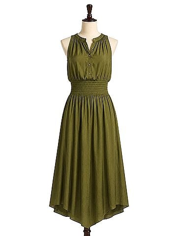 Elie Tahari Tuscan Green Casual Dress (view 1)