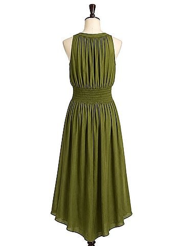 Elie Tahari Tuscan Green Casual Dress (view 2)