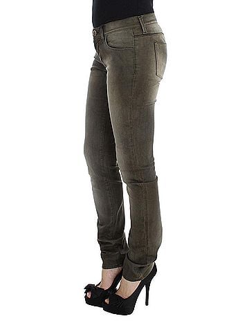 Ermanno Scervino Gray Wash Cotton Blend Slim Fit Women's Jeans (view 2)