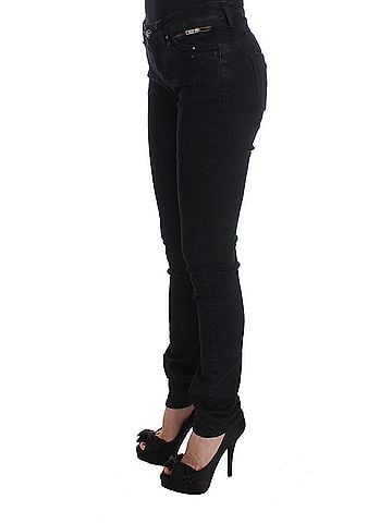Costume National Black Cotton Slim Fit Denim Women's Jeans (view 2)