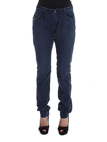 Costume National Blue Cotton Blend Denim Women's Jeans (view 1)