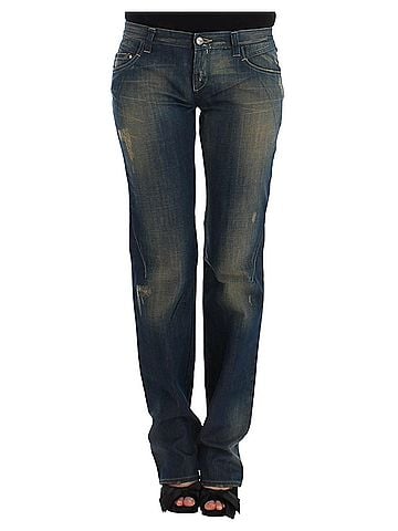 Costume National Blue straight leg Women's jeans (view 1)