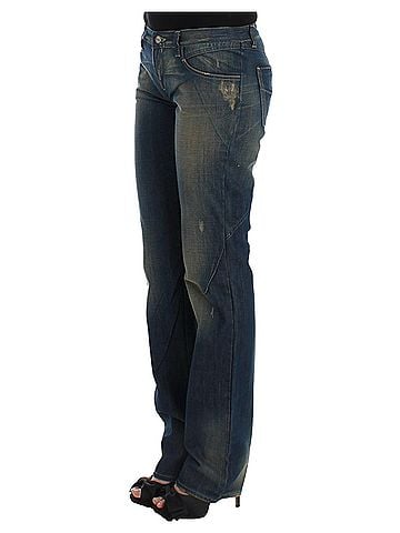 Costume National Blue straight leg Women's jeans (view 2)