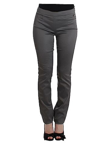 John Galliano Gray slim fit Women's pants (view 1)