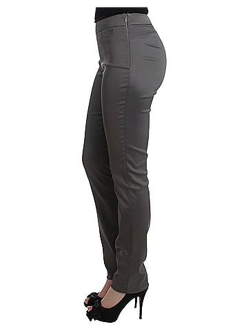 John Galliano Gray slim fit Women's pants (view 2)