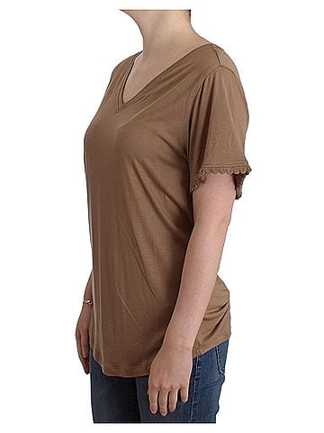 John Galliano Brown shortsleeved Women's top (view 2)