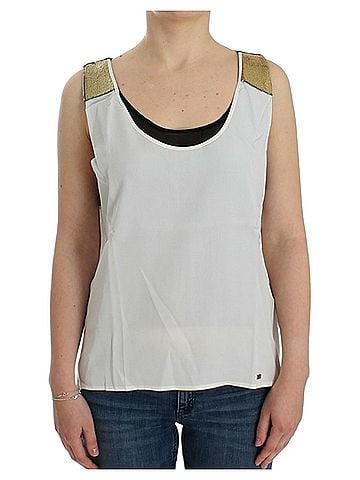 Costume National White sleeveless Women's top (view 1)