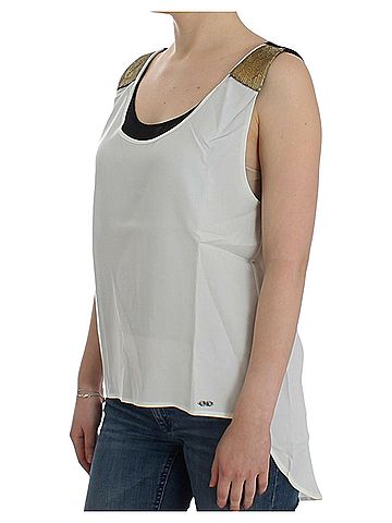 Costume National White sleeveless Women's top (view 2)