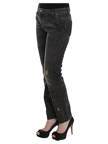 Costume National Gray distressed Women's jeans (view 2)