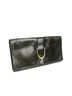 Gucci 100% Other Solid Green Soft Stirrup Dark Green Python Large Clutch Bag One size - photo 3