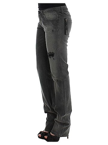 Costume National Gray straight leg Women's jeans (view 2)