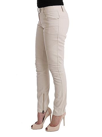 Ermanno Scervino White Slim Fit Casual Women's Jeans (view 2)