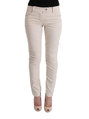 Ermanno Scervino White Slim Fit Casual Women's Jeans (view 1)