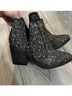 Not Rated Black Silver Boots Size 6 - photo 4