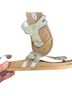 Not Rated Silver Sandals Size 6 - photo 1