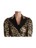Dolce & Gabbana Basic 100% Pvc Solid Gold Blazer Gold Leopard Sequined Women's Jacket Size M - photo 5