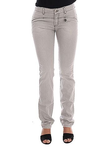 Costume National Gray Wash Cotton Slim Women's Jeans (view 1)
