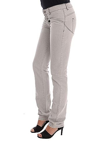 Costume National Gray Wash Cotton Slim Women's Jeans (view 2)