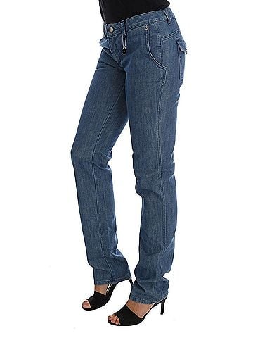 Costume National Blue Wash Cotton Slim Denim Women's Jeans (view 2)