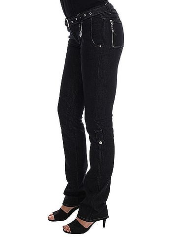 Costume National Blue Cotton Stretch Slim Fit Women's Jeans (view 2)