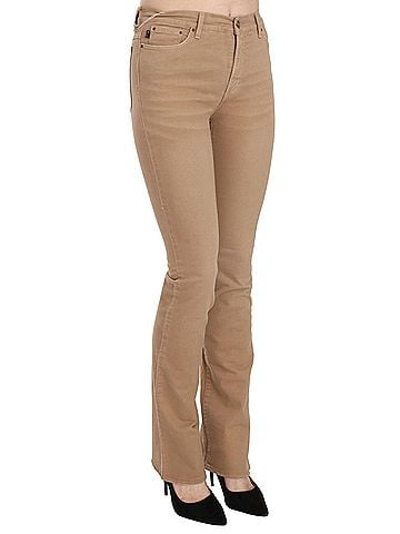 Roberto Cavalli Brown Cotton Stretch Mid Waist Skinny Trousers Women's Pants (view 2)