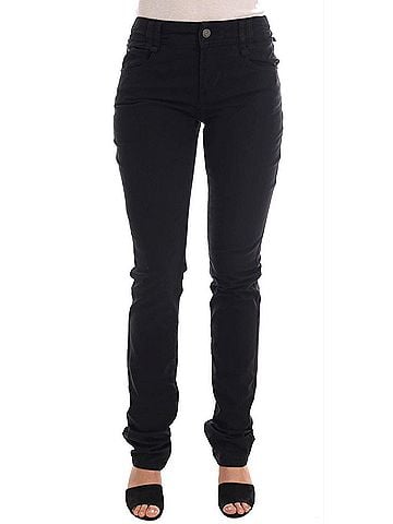 John Galliano Black Cotton Denim Stretch Regular Fit Women's Jeans (view 1)
