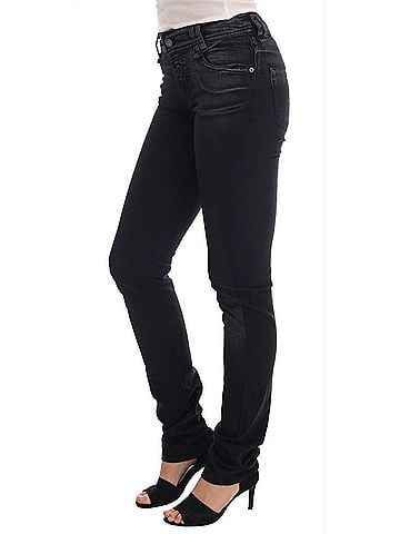 John Galliano Gray Wash Cotton Stretch Regular Fit Women's Jeans (view 2)