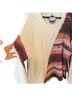 Pol Multi Color White Pullover Sweater Size L - photo 2