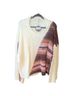 Pol Multi Color White Pullover Sweater Size L - photo 1