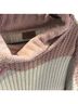 Pol Pink White Brown Pullover Sweater Size S - photo 2