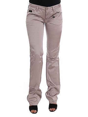 Costume National Beige Cotton Slim Fit Women's Jeans (view 1)