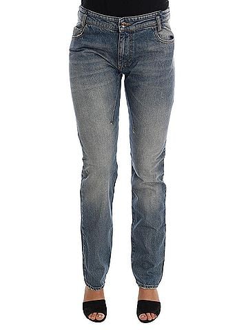 Costume National Blue Cotton Stretch Denim Women's Jeans (view 1)