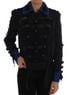 Dolce & Gabbana Basic 100% Wool Solid Black Black Wool Trench Women's Jacket Size S - photo 1