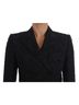 Dolce & Gabbana Basic 100% Nylon Solid Black Black Brocade Blazer Women's Jacket Size M - photo 4