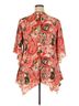 Cato 100% Polyester Floral Pink Short Sleeve Blouse Size 20 - photo 2