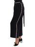 Dolce & Gabbana Basic 100% Wool Solid Black Black Wool Stretch Crystal Women's Pants Size XS - photo 2