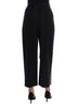 Dolce & Gabbana Basic 100% Wool Solid Black Black Wool Stretch Crystal Women's Pants Size XS - photo 3