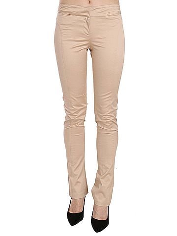 Roberto Cavalli Cream Low Waist Skinny Formal Trousers Women's Pants (view 1)