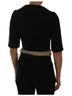 Dolce & Gabbana Basic 100% Wool Solid Black Black Short Croped Jacket Women's Blazer Size XS - photo 2